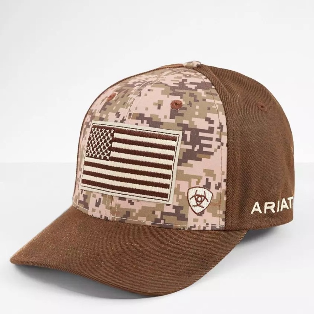 Ariat Digital Camo Flag Cap